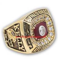 1990 Buffalo Bills America Football Conference Championship Ring, Custom Buffalo Bills Champions Ring