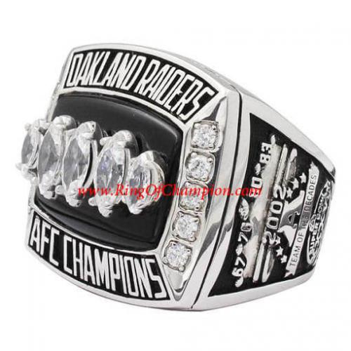 Oakland Raiders 2002 AFC Championship Ring Champions ring for sale!