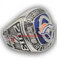 2013 Denver Broncos America Football Conference Championship Ring, Custom Denver Broncos Champions Ring