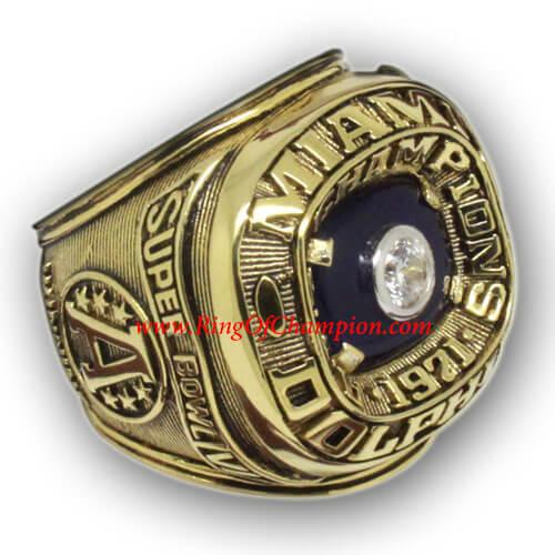 1971 Miami Dolphins National Football Conference Championship Ring, Custom Miami  Dolphins Champions Ring