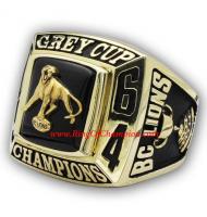 1964 BC Lions The 52th Grey Cup Championship Ring, Custom BC Lions Champions Ring