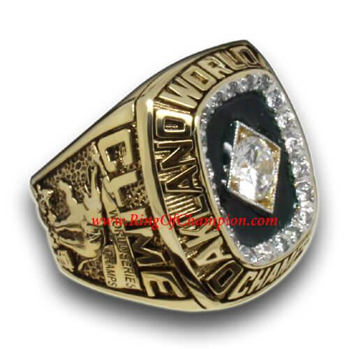 1989 Oakland Athletics World Series Championship Ring. Baseball