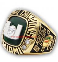 2001 Miami Hurricanes Men's Football NCAA National College Championship Ring