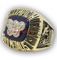 1980 USA Hockey Team Olympic World Championship Ring, Custom Olympic Hockey Champions Ring